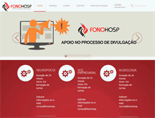 Tablet Screenshot of fonohosp.com.br